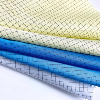 anti ESD textiles tissés statiques du coton 100d*100d de polyester de tissus de 0.25cm non