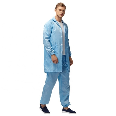Anti vêtements statiques de pièce propre de carbone du polyester 2% du costume 98% de travail d'ESD