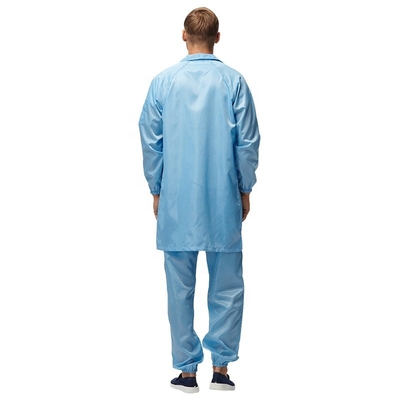 Anti vêtements statiques de pièce propre de carbone du polyester 2% du costume 98% de travail d'ESD