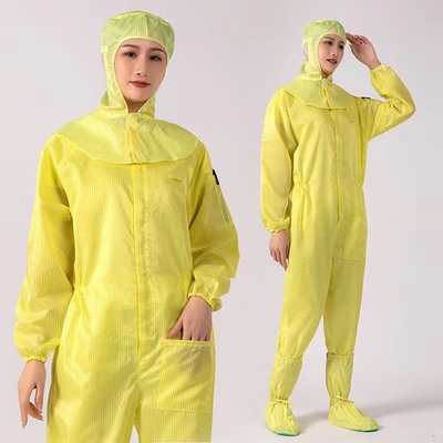 La pièce propre d'ESD vêtx combinaison statique 100D*100D de costume de travailleur l'anti