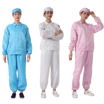 La pièce propre d'ESD vêtx combinaison statique 100D*100D de costume de travailleur l'anti