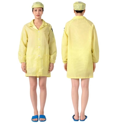 Tout classe le costume de travail d'anti de vêtements Cleanroom fait sur commande statique de chiffon non pelucheux