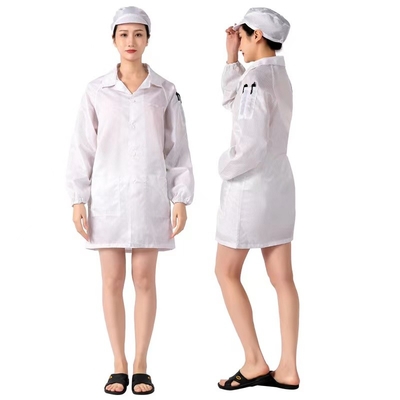 Tout classe le costume de travail d'anti de vêtements Cleanroom fait sur commande statique de chiffon non pelucheux