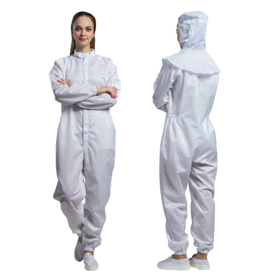 Tout classe le costume de travail d'anti de vêtements Cleanroom fait sur commande statique de chiffon non pelucheux