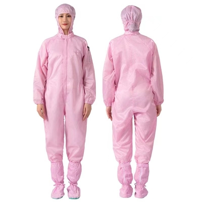 Anti costume unisexe global statique de Cleanroom de pardessus d'ESD de fibre conductrice