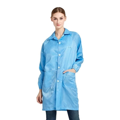 Fibre de polyester statique de pantalon de veste de laboratoire d'ESD anti pour l'atelier électronique