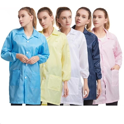 Anti pardessus statique 100D*100D de chemise de pièce propre de vêtements de 165*80 ESD