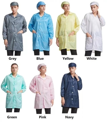 Anti pardessus statique 100D*100D de chemise de pièce propre de vêtements de 165*80 ESD
