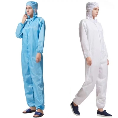 Anti coutume statique de robe de chemise d'ESD de pièce propre imperméable avec la longue douille