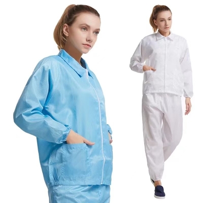 Anti coutume statique de robe de chemise d'ESD de pièce propre imperméable avec la longue douille