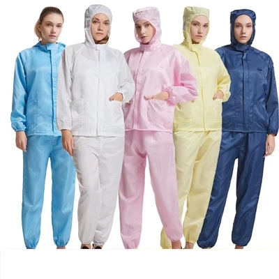 Anti coutume statique de robe de chemise d'ESD de pièce propre imperméable avec la longue douille