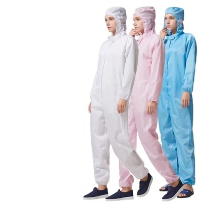 Costume antistatique antipoussière unisexe de pièce propre de vêtements non pelucheux d'ESD