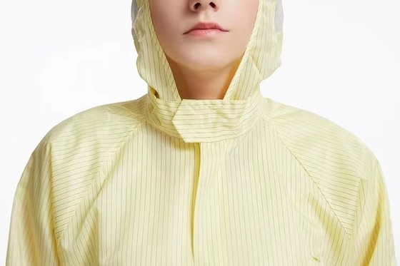 Costume antistatique antipoussière unisexe de pièce propre de vêtements non pelucheux d'ESD