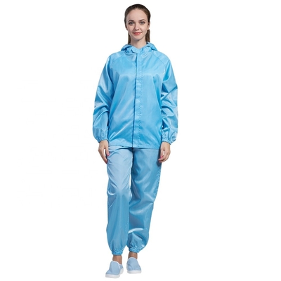 Tirettes uniformes d'atelier vêtements statiques antipoussière d'ESD d'anti pour le Cleanroom