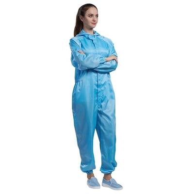 Costume qui respecte les peaux mou de pièce propre d'anti vêtements statiques respirables
