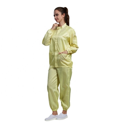 Habillement sûr statique d'OEM ESD de vêtements de manchette élastique de Cleanroom anti