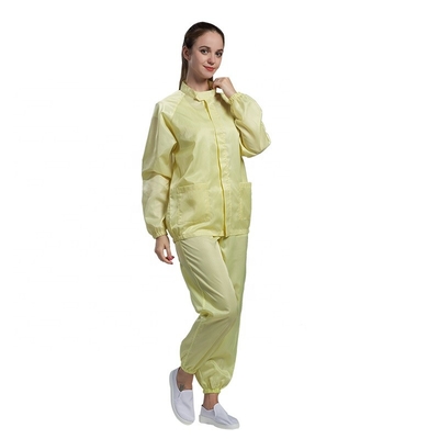 Habillement sûr statique d'OEM ESD de vêtements de manchette élastique de Cleanroom anti
