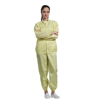 Habillement sûr statique d'OEM ESD de vêtements de manchette élastique de Cleanroom anti