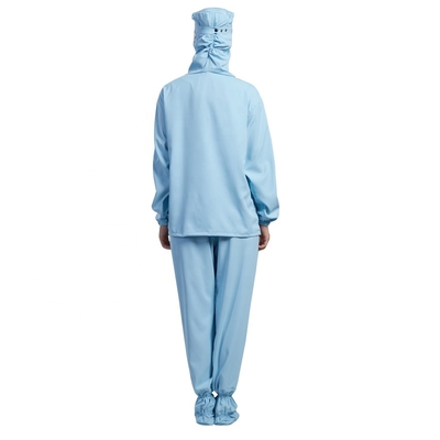 Pantalon de chemise de douille d'anti vêtements de travail statiques à capuchon de Cleanroom long