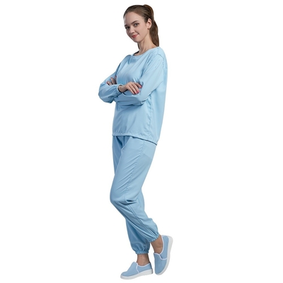 Manteau rabattu de collier vêtements statiques médicaux d'ESD de laboratoire d'anti