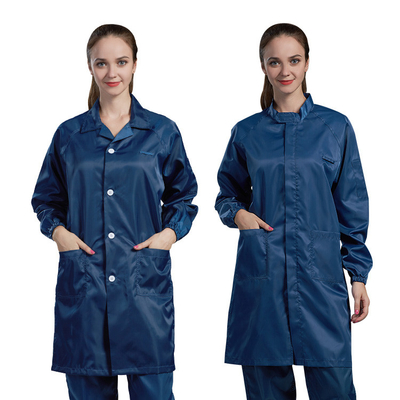 Grille statique antipoussière des vêtements de travail 5mm d'ESD de vêtements de Cleanroom anti