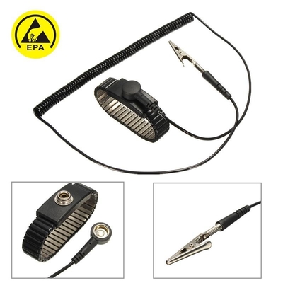 Agrafe sans fil d'ESD d'anti d'électricité statique de bracelet au sol réglable de main