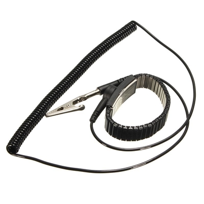 Agrafe sans fil d'ESD d'anti d'électricité statique de bracelet au sol réglable de main