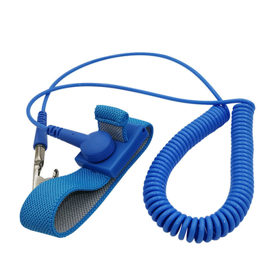 Travail électronique noir bleu de radio de dragonne d'ESD en métal sans fil