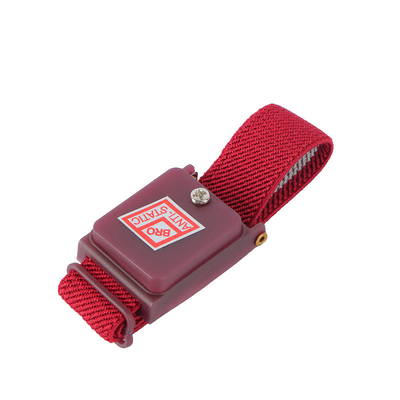 L'ESD au sol électronique a câblé le polyester rouge de tissu de câble de dragonne antistatique