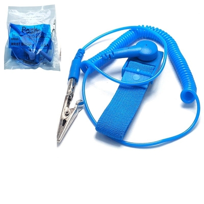 Bracelet statique élastique en nylon conducteur de bande de poignet d'ESD anti fondant la corde