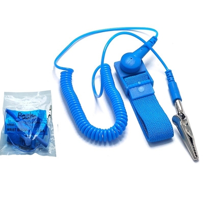 Bracelet statique élastique en nylon conducteur de bande de poignet d'ESD anti fondant la corde