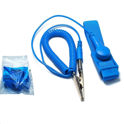 Bracelet statique élastique en nylon conducteur de bande de poignet d'ESD anti fondant la corde