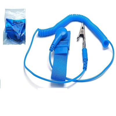 Bracelet statique élastique en nylon conducteur de bande de poignet d'ESD anti fondant la corde