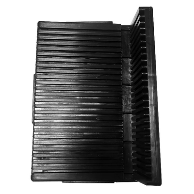 Anti feuille statique de poubelles sûres écologiques translucides d'ESD avec le couvercle
