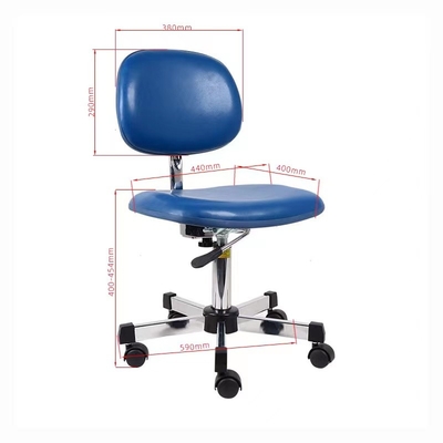Charge statique réglable de laboratoire d'ESD de taille ergonomique de chaise anti pour le Cleanroom