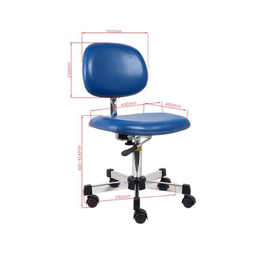 Pivot réglable de dossier de chaise de travail d'ESD de laboratoire de mousse de polyuréthane de selle