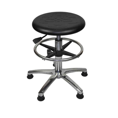 Chaise statique en cuir industrielle de tâche de l'acier inoxydable ESD de chaise de laboratoire d'unité centrale anti