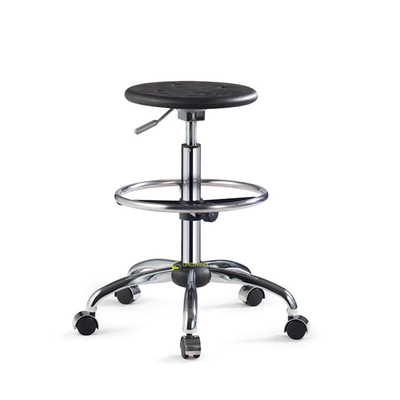 Chaise statique en cuir industrielle de tâche de l'acier inoxydable ESD de chaise de laboratoire d'unité centrale anti