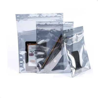 LDPE ouvert plat en plastique de armature statique de serrure de fermeture éclair de sac imprimé par coutume