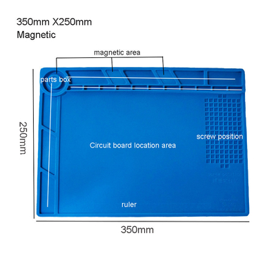 Anti réparation statique Mat Heat Insulation Soldering Pad 650g pour la plate-forme de fonctionnement