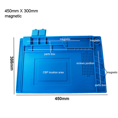 Anti kit statique de Mat Soldering Insulation Work Station de réparation de silicone
