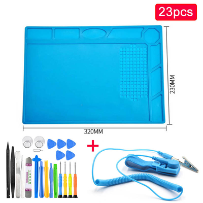 650g ESD soudant le fer de Mat Heat Resistant Repair Station pour l'ordinateur de téléphone