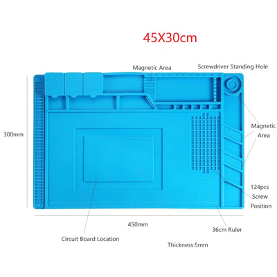 Protection de soudure ESD anti Mat Heat Resistant Repair Tools de soudure statique de silicone