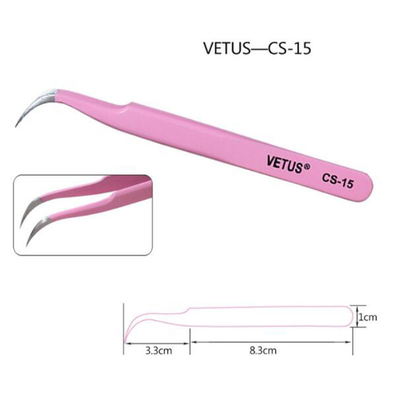 Brucelles antistatiques d'acier inoxydable d'Eyebow de précision de brucelles de Vetus ESD 15