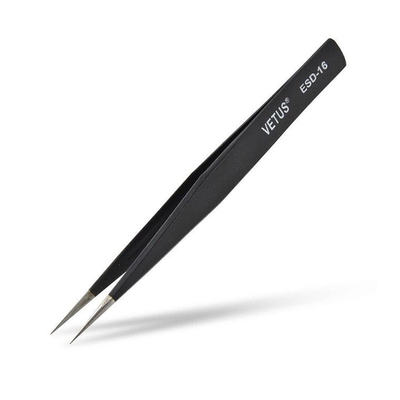 Brucelles antistatiques Lash Tweezers conducteur de sourcil d'ESD Vetus