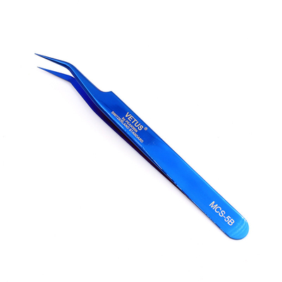 Extension Vetus Lash Tweezers Stainless Steel de cil de retrait de point noir