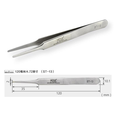 Brucelles de précision de Lash Tweezers SA de Vetus en métal point fin pour le Cleanroom