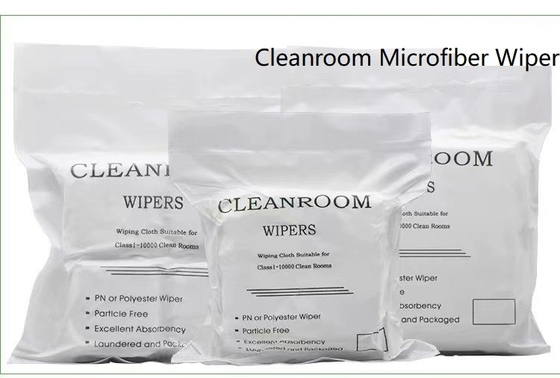 Le laser 110GSM a coupé les essuie-glace non pelucheux de Cleanroom d'essuie-glace de polyester de Cleanroom