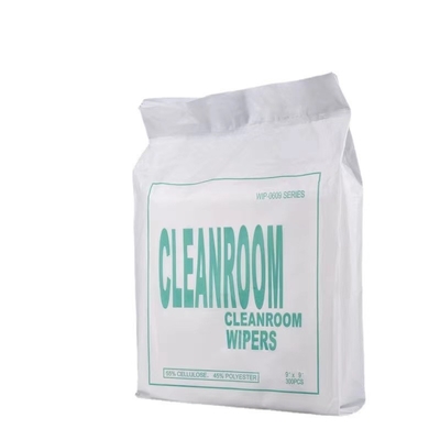 Polyester 100% non pelucheux d'essuie-glace de Cleanroom de composé de double couche
