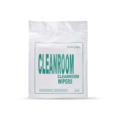 Polyester 100% non pelucheux d'essuie-glace de Cleanroom de composé de double couche